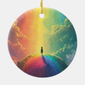 Een mooie droom keramisch ornament (Achterkant)