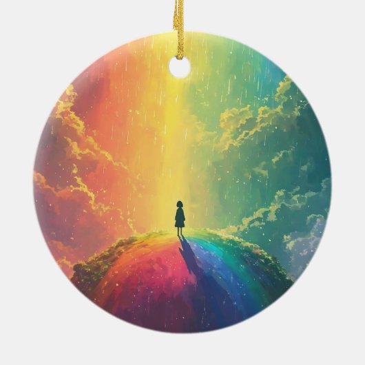 Een mooie droom keramisch ornament (Achterkant)