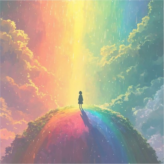 Een mooie droom sticker (Voorkant)