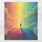 Een mooie droom wijn etiket (Enkel label)