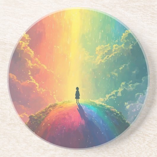 Een mooie droom zandsteen onderzetter (Voorkant)