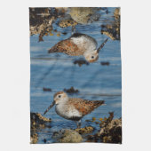 Een mooie Dunlin Goes Solo Theedoek (Verticaal)