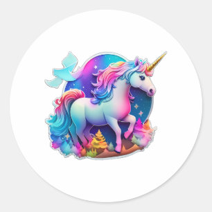 Een mooie eenhoorn Sticker