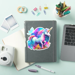 Een mooie eenhoorn Sticker