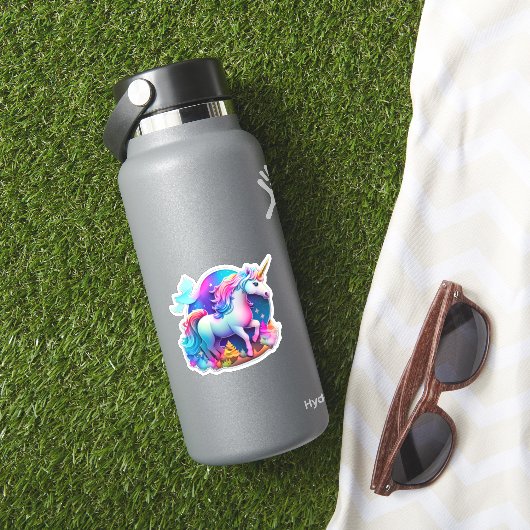 Een mooie eenhoorn Sticker (HydroFlask Insitu)