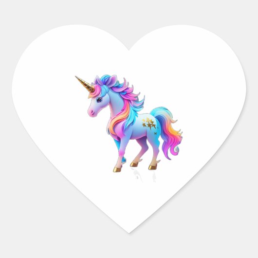 Een mooie eenhoorn Sticker 1 (Voorkant)