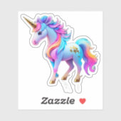 Een mooie eenhoorn Sticker 1 (Vel)