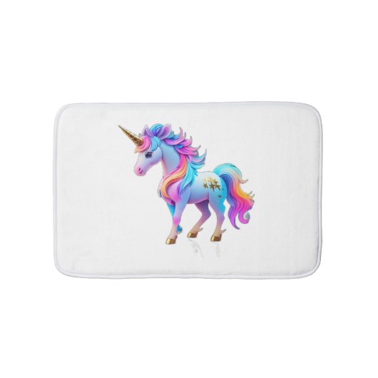 Een mooie eenhoorn Sticker 1 Badmat (Voorkant)