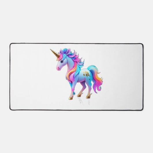 Een mooie eenhoorn Sticker 1 Bureaumat (Voorkant)