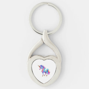 Een mooie eenhoorn Sticker 1 Sleutelhanger