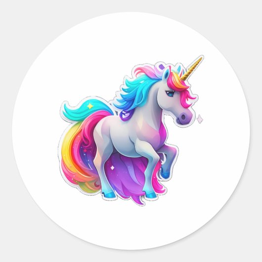 Een mooie eenhoorn Sticker 2 (Voorkant)