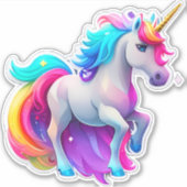 Een mooie eenhoorn Sticker 2 (Voorkant)