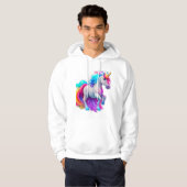 Een mooie eenhoorn Sticker 2 Hoodie (Voorkant volledig)