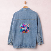 Een mooie eenhoorn Sticker Denim Jacket (Hangar)