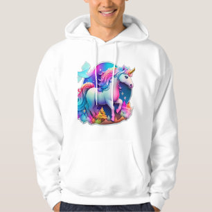 Een mooie eenhoorn Sticker Hoodie