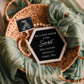 Een mooie elegante zwangerschapsaankondiging kaart