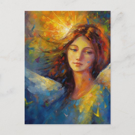 Een mooie engel dame briefkaart (Voorkant)