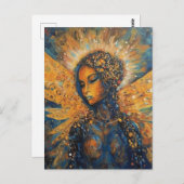 Een mooie engel vrouw briefkaart (Voorkant / Achterkant)