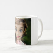 Een mooie ezel met bruin haar koffiemok (Voorkant rechts)