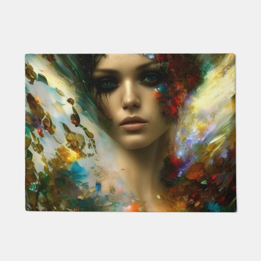 Een mooie fantasievrouw deurmat (Voorkant)