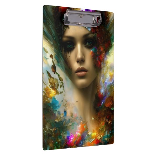 Een mooie fantasievrouw klembord (Rechts)