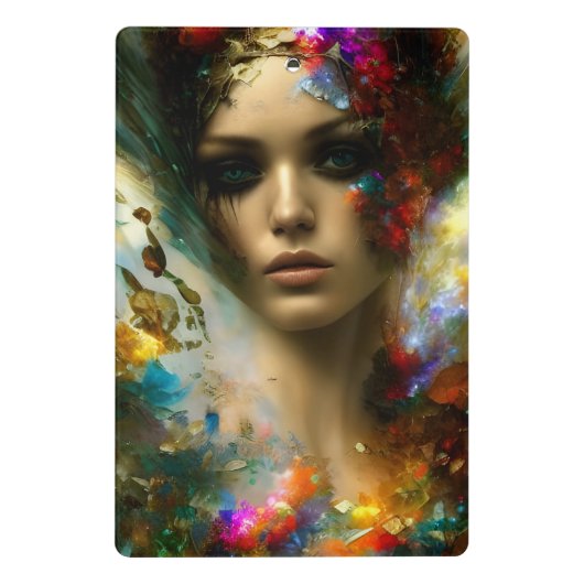 Een mooie fantasievrouw mini klembord (Achterkant)