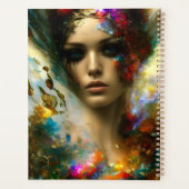 Een mooie fantasievrouw planner (Achterkant)