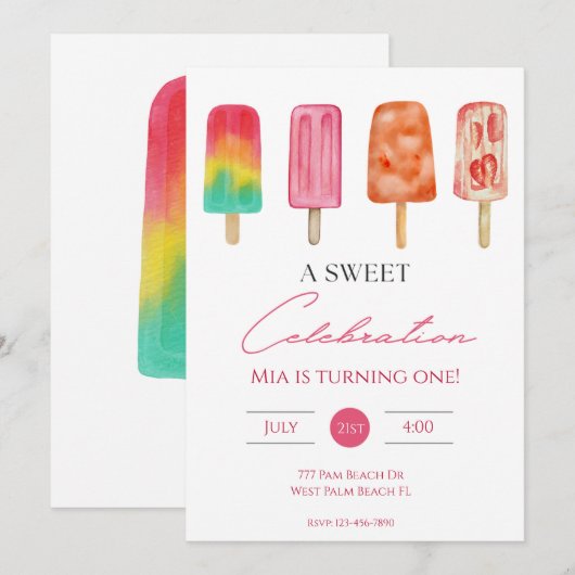 Een mooie feestdag kaart (Voorkant / Achterkant)