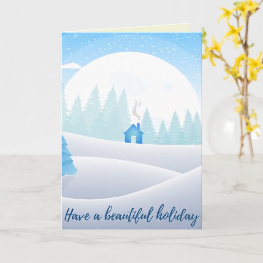 Een mooie feestkaart hebben kaart (Gele Bloem)