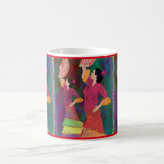 Een mooie Flamenco Koffiemok (Center)