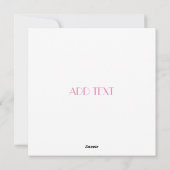 Een mooie florale uitnodiging voor Valentijnsdag (Achterkant)