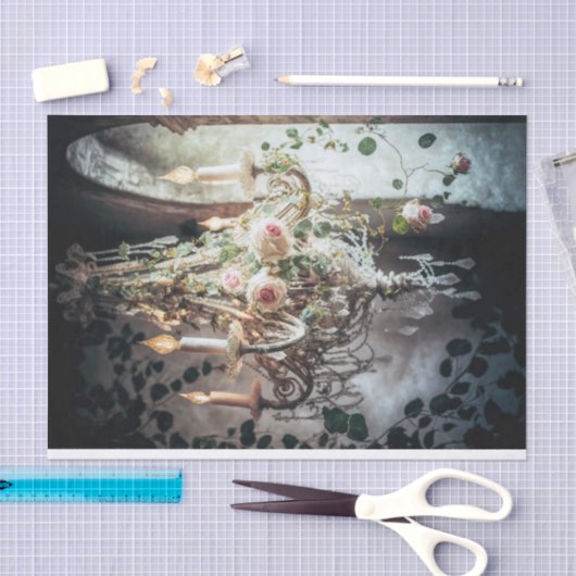 Een mooie Franse luchters Tissuepapier (Craft)