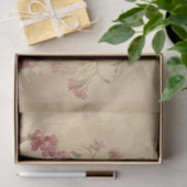 Een mooie Franse Urn met Bloemen Tissuepapier (Geschenk)