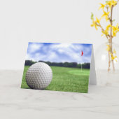 Een mooie golfkaart om van te genieten kaart (Gele Bloem)