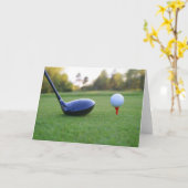 Een mooie golfkaart om van te genieten kaart (Gele Bloem)