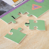 Een mooie grappige hond Educatief Legpuzzel (Zijkant)