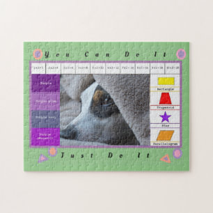 Een mooie grappige hond Educatief Legpuzzel