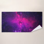 Een mooie, heldere ruimte-nebula. achtergrond, abs badhanddoek (Badhanddoek)