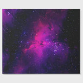 Een mooie, heldere ruimte-nebula. achtergrond, abs cadeaupapier (Vlak)