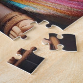 Een mooie hippie-meisje legpuzzel (Zijkant)