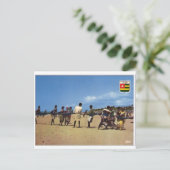 Een mooie kaart uit Togo Afrika (Staand voorkant)
