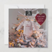 Een mooie kerstboom zwangerschapsaankondiging kaart (Voorkant)