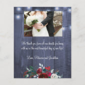 Een mooie kerstbruiloft, bedankt voor je kaart (Achterkant)