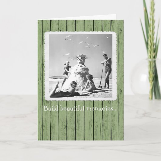 Een mooie kerstfeestkaart voor herinneringen maken bedankkaart (Voorkant)