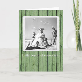 Een mooie kerstfeestkaart voor herinneringen maken bedankkaart