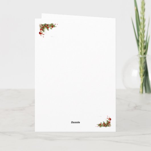 Een mooie kerstkaart feestdagen kaart (Achterkant)