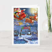 Een mooie kerstkaart feestdagen kaart (Voorkant)