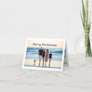 Een mooie kerstkaart voor de viering van het gezin feestdagen kaart