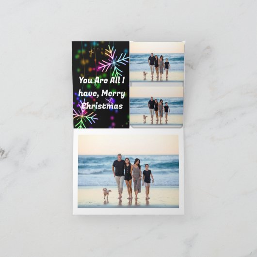 Een mooie kerstkaart voor de viering van het gezin feestdagen kaart (Binnen)