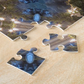 Een mooie kerstpuzzel legpuzzel (Zijkant)